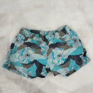 Patagonia Women’s blue floral shorts Size XS